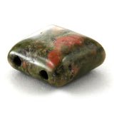 10X10mm Gemstone Spacer Picture Jasper GRS06