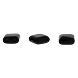 10X10mm Gemstone Spacer Black Stone Grs09