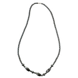 Conservative Hematite-Necklace With Bead Accents  Gray Color #4145