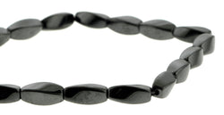 5X12mm Hp Magnetic Hematite Twist HPM13 - Mi Amore