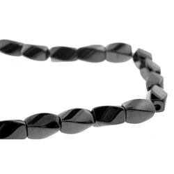 4X7mm Hp Magnetic Hematite Twist HPM18