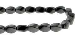8X12mm Hp Magnetic Hematite Twist HPM27 - Mi Amore