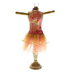 Flower Interchangable Head Piece Victorian-Jewelry-Display-Doll Pink & Multi Colored #JH10M