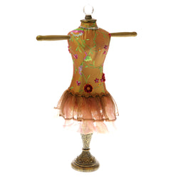Flower Interchangable Head Piece Victorian-Jewelry-Display-Doll Orange & Multi Colored #JH15L
