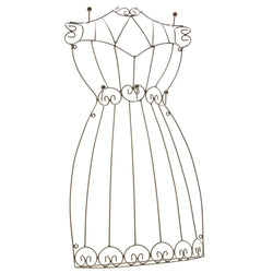 Black Metal Wire-Frame-Dress-Jewelry-Display #JH24
