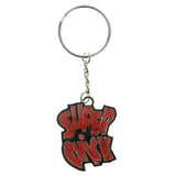 Super Chick Split-Ring-Keychain Pink & Black Colored #035