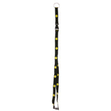 Smiley Face Lanyard-Keychain Black & Yellow Colored #41