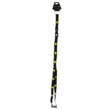 Smiley Face Lanyard-Keychain Black & Yellow Colored #41
