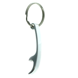 Bottle Opener Split-Ring-Keychain Silver-Tone Color  #045