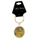 Holographic Angel Split-Ring-Keychain Gold-Tone & Multi Colored #050