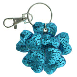 Flower Sequence Split-Ring-Keychain Blue Color  #083