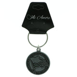 Patriotic Flag Split-Ring-Keychain Silver-Tone Color  #137