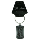Inspirational Baseball Split-Ring-Keychain Silver-Tone Color  #141