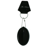 Coin Purse Split-Ring-Keychain Black Color  #154