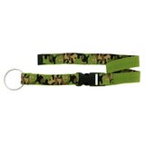 Camouflage Lanyard-Keychain Green & White Colored #175