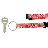 Camouflage Lanyard-Keychain Pink Color  #176
