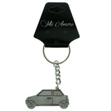 Car Split-Ring-Keychain Silver-Tone Color  #192