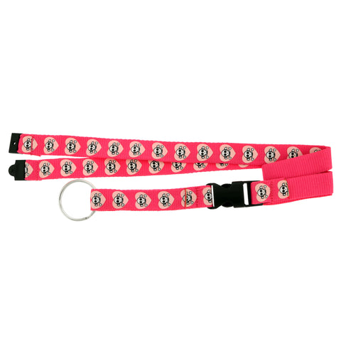 Skulls Lanyard-Keychain Pink & Multi Colored #19