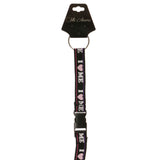 I Love Me Lanyard-Keychain Black & Multi Colored #20