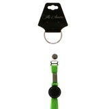 Green & Black Colored Fabric Lanyard-Keychain #220