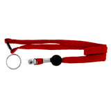 Red & Black Colored Fabric Lanyard-Keychain #228