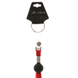 Red & Black Colored Fabric Lanyard-Keychain #228