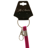 Stretchy Lanyard-Keychain Pink Color  #235