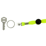 Yellow & Black Colored Fabric Lanyard-Keychain #238