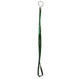 Green & Black Colored Fabric Lanyard-Keychain With Crystal Accents #239