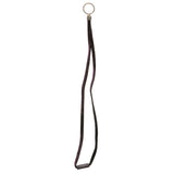 Purple & Black Colored Fabric Lanyard-Keychain With Crystal Accents #240