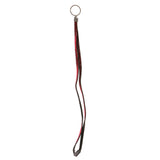 Red & Black Colored Fabric Lanyard-Keychain With Crystal Accents #250