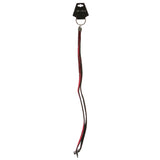 Red & Black Colored Fabric Lanyard-Keychain With Crystal Accents #250