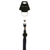 Blue & Black Colored Fabric Lanyard-Keychain #24