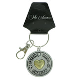 Heart Inspirational Split-Ring-Keychain Silver-Tone & Gold-Tone Colored #025