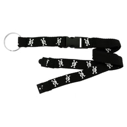 Skulls Lanyard-Keychain Black & White Colored #26