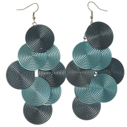 Multitonal Chandelier-Earrings Blue Color  #LQE1248