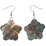 Colorful & Silver-Tone Colored Acrylic Dangle-Earrings #LQE1313
