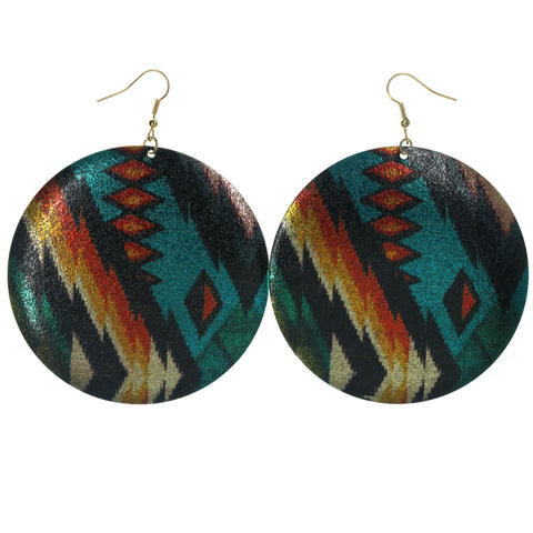 Colorful & Gold-Tone Colored Metal Dangle-Earrings #LQE1411