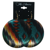 Colorful & Gold-Tone Colored Metal Dangle-Earrings #LQE1411