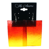 Shell Dangle-Earrings Red & Orange Colored #LQE1501
