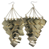 Gold-Tone Metal Chandelier-Earrings #LQE1582