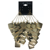 Gold-Tone Metal Chandelier-Earrings #LQE1582