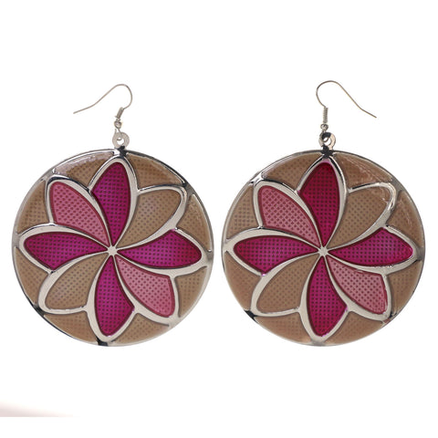Colorful  Flower Dangle-Earrings #LQE2948