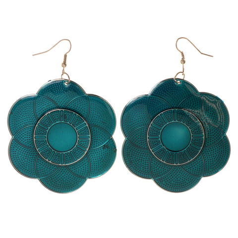 Colorful  Flower Dangle-Earrings #LQE2949