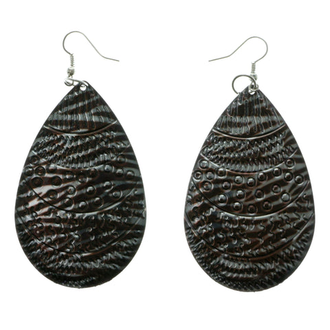 Glitter Dangle-Earrings Silver-Tone & Multi Colored #LQE295