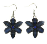 Mi Amore Dangle-Earrings Silver-Tone/Blue