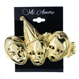 Clown Trio  Hat Brooch-Pin Gold-Tone Color  #LQP1241