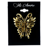 Butterfly Brooch-Pin Gold-Tone Color  #LQP1265