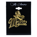 Mom Angel Brooch-Pin Gold-Tone Color  #LQP1299