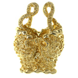 Bustier Bow Brooch-Pin Gold-Tone #LQP1309